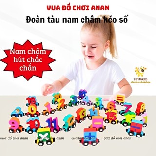 Đoàn tàu nam châm chữ và số đồ chơi giáo dục cho bé từ 2 đến 5 tuổi giúp con phát triển trí tuệ- An An shop