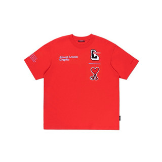 ÁO Thun le.vents graphic logo màu đỏ