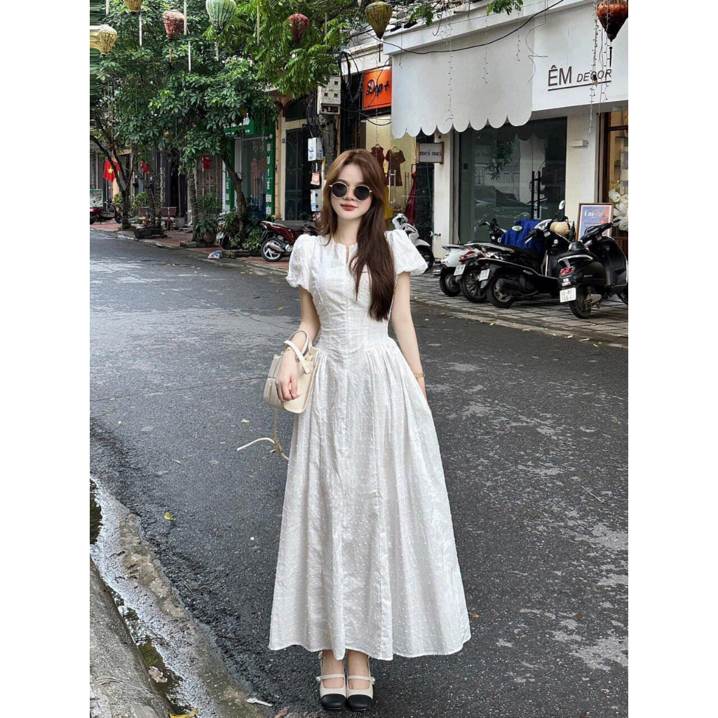 Đầm ly chấm bông M21