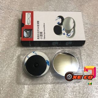 Gương cầu lồi dán gương chiếu hậu xe ô tô, Gương cầu lồi gắn kính hậu ô tô, xe hơi xoay 360 độ xóa điểm mù