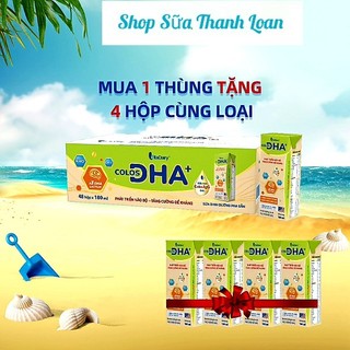 Thùng 48 hộp sữa bột pha sẵn colos dha+ 180ml.
