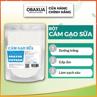 Bột cám gạo sữa nguyên chất hữu cơ Obaxua - Trắng da, dưỡng ẩm, mờ thâm sạm