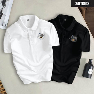 Áo Polo Nam Cổ Bẻ SALTROCK Chất Cá Sấu CVC Hình Xe Saltrock, Phong Cách, Mới Mẻ