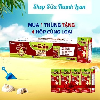 Thùng 48 hộp sữa pha sẵn colos gain 110ml.