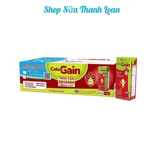 (HSD T12-2026) Thùng 24/ 48 Hộp Sữa Bột Pha Sẵn Vitadairy Colos gain 180ml.