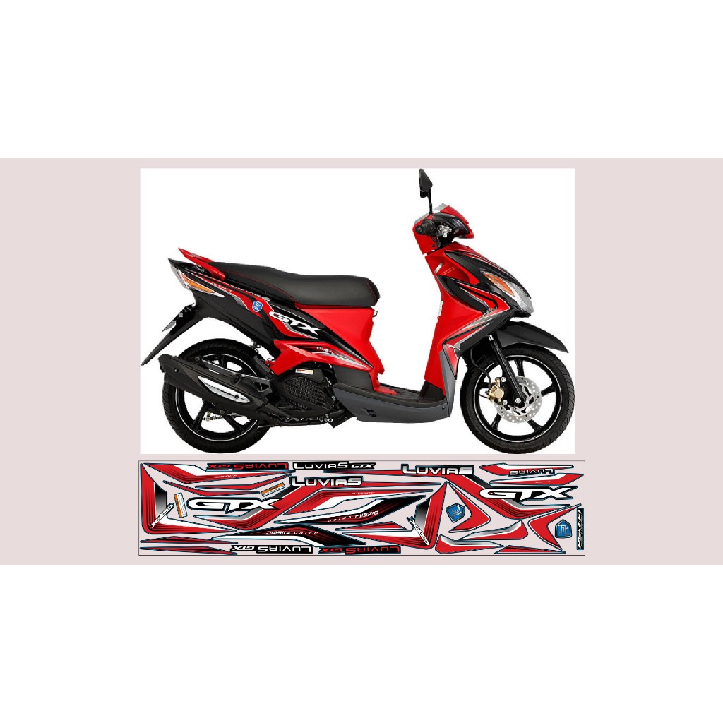 TEM ZIN LUVIAS ĐỎ ĐEN DÁN XE ĐEN 