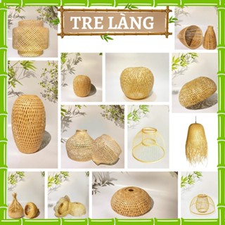lồng đèn tre trang trí, decor mây tre đan đa dạng size trang trí decor( phụ kiện mua riêng)