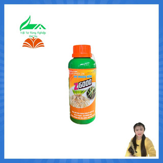Phân Bón Vi lượng KẼM Z6000 giúp cây tăng cường sức đề kháng , ra rễ, dày lá, xanh lá, chai 500ml công ty Global farm