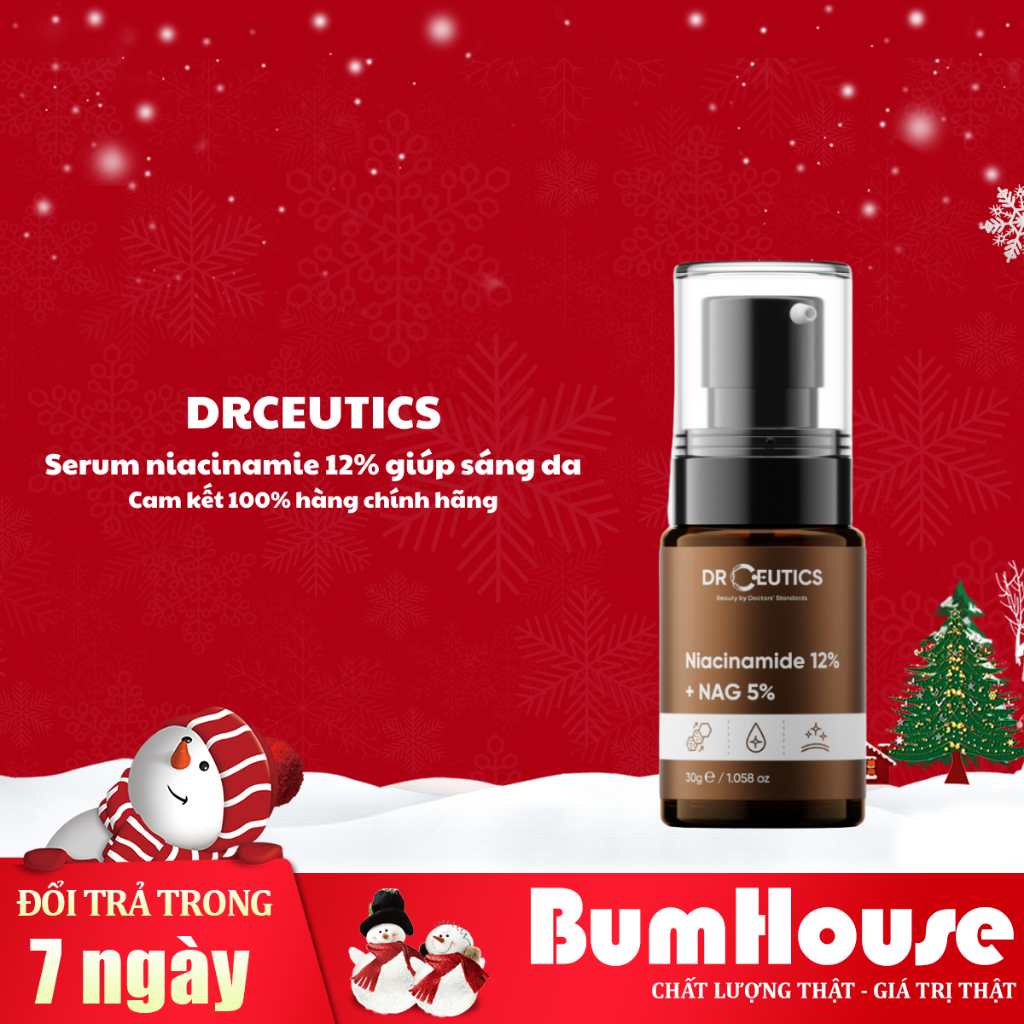 Serum Drceutics Niacinamide 12% DrCeutics Giảm Thâm Sáng Da Kiềm Dầu (30ml 100ml)
