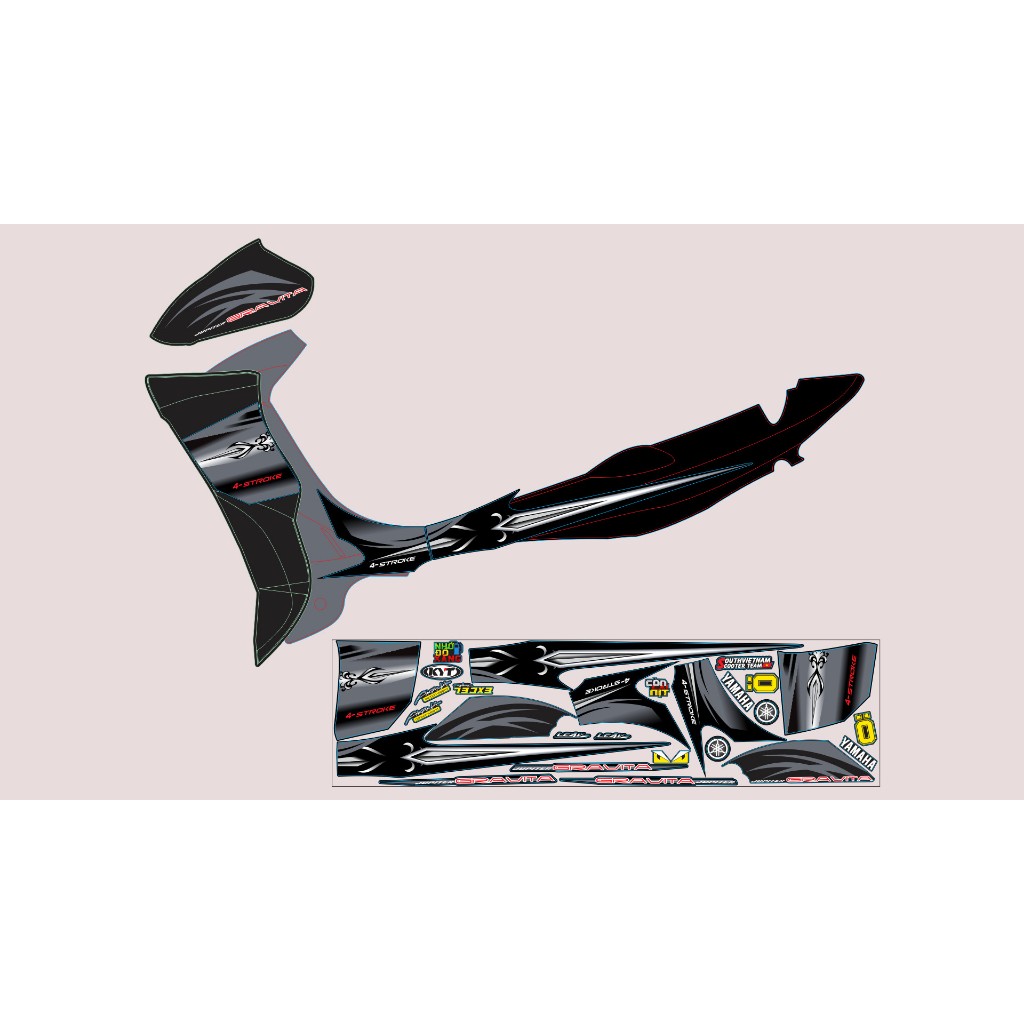 TEM ZIN JUPITER BẠC ĐEN TEM KIẾM 