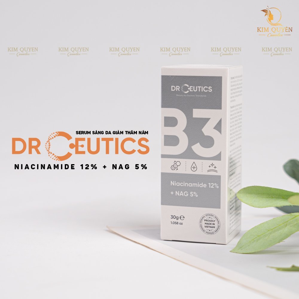 Serum Drceutics Vitamin C, HA, B5, B3, Zinc Dưỡng Trắng, Phục Hồi, Cấp Ẩm 30ml
