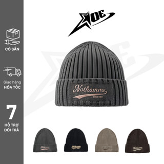 (Có sẵn) AOE STUDIO- Mũ len beanie nữ nam Y2K mũ dệt kim NOTHOMME nón giúp giữ ấm mùa đông phong cách cá tính đi Đà Lạt