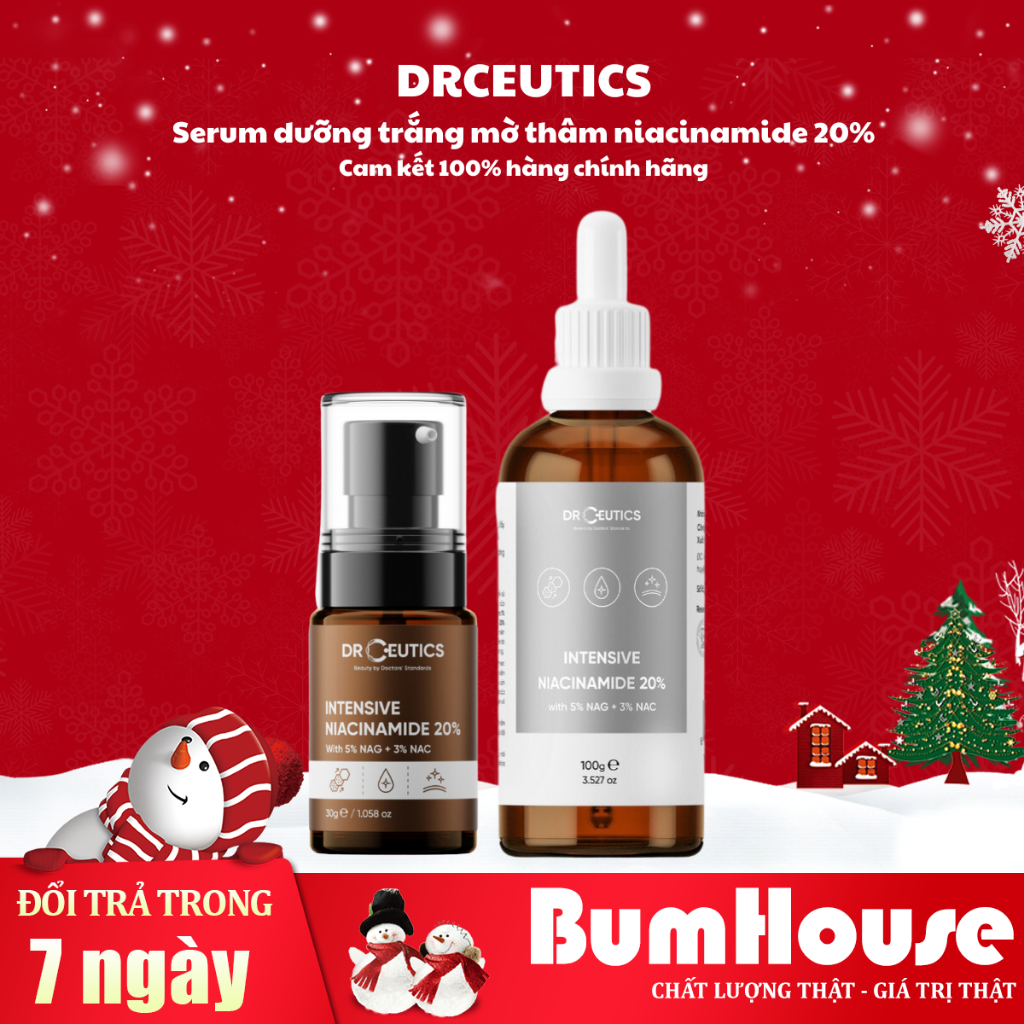 Tinh chất Niacinamide DrCeutics Intensive Niacinamide 20% Mờ Thâm Sáng Da 30g