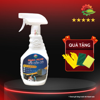 Siêu tẩy dầu mỡ bếp cao cấp Haki Plus tẩy bếp, dầu mỡ lưới hút mùi, xoong nồi 500ml