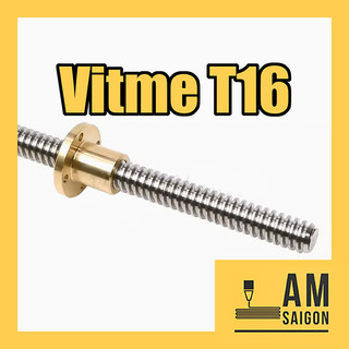 Vitme t16 - bước 4 đủ kích thước - đã bao gồm đai ốc t16 chất lượng cao