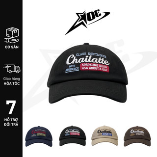 (Có sẵn) AOE STUDIO - Mũ lưỡi trai retro logo CHAILATTE nón lưỡi trai nam nữ cá tính phong cách unisex Hàn Quốc