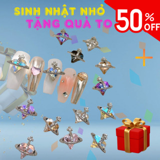 Charm đá trái tim cao cấp, charm gán móng, charm nail phụ kiện nail gắn móng sang chảnh chanh nail