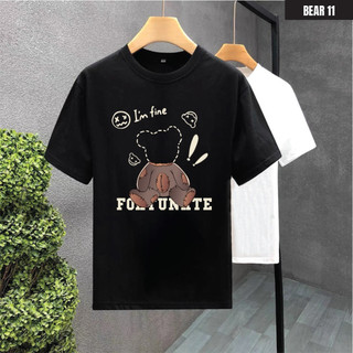 Áo Thun Nam Cổ Tròn In Hình Gấu Bear Chất Liệu Cotton - Dễ Thương, Trẻ Trung, Năng Động