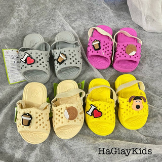 Dép tổ ong cho bé có chun hậu hàng công ty chất eva siêu nhẹ ( Tặng 2 sticker)