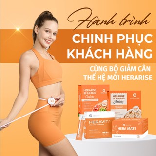 Bộ 3 Giảm Cân Thế Hệ Mới Herarise - Trà Hera Mate - Hera Vita - Bánh Ăn Kiêng