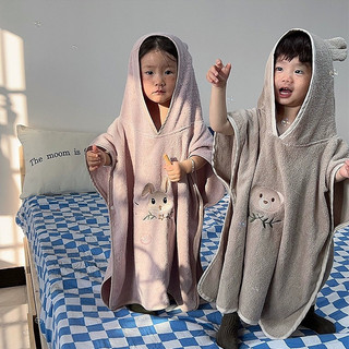 Áo choàng tắm thỏ cao cấp bé trai bé gái