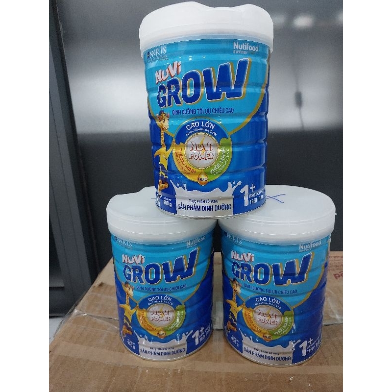 [ HCM ] ( Phát triển chiều cao) Sữa bột Nuvi Grow 1+, 2+, 4 lon 900g