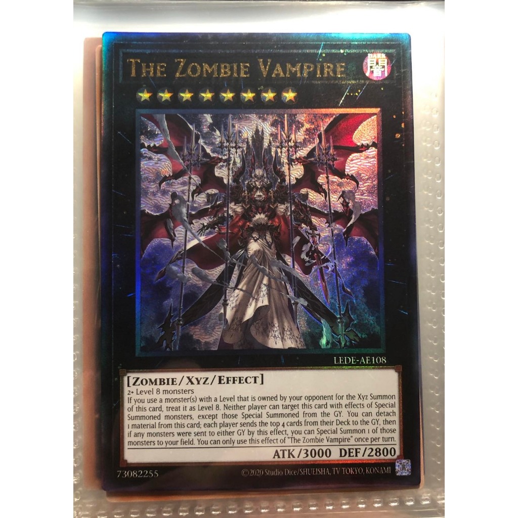 Thẻ bài Yugioh - LEDE-AE108 The Zombie Vampire