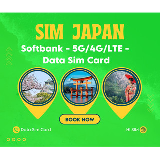 SIM DU LỊCH NHẬT BẢN SOFTBANK KHÔNG GIỚI HẠN TỐC ĐỘ CAO 4G