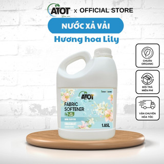 Nước xả vải ☘ ATOT ☘ 1.85L đậm đặc hương thiên nhiên chuẩn ORGANIC thơm lâu an toàn cho mẹ và bé