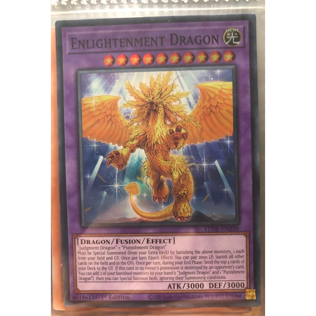 Thẻ bài Yugioh - LEDE-038 Enlightenment Dragon
