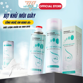 Chai Xịt Khử Mùi Giày Cao Cấp Công Nghệ NANO AG+ MINSU M4855 Loại Bỏ Vi Khuẩn Có Hại Giúp Ngăn Ngừa Mùi Và Mồ Hôi Chân