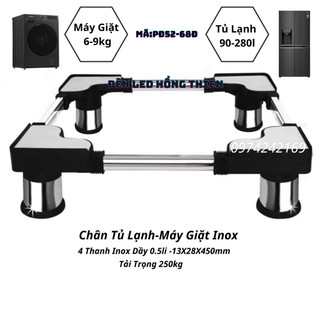 CHÂN TỦ LẠNH KỆ MÁY GIẶT TRỤ INOX CAO CẤP PĐ5268Đ