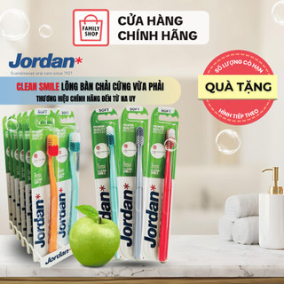 12 bàn chải đánh răng jordan clean smile lông cứng vừa phải.