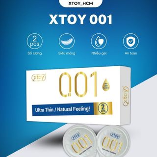 Bao cao su cao cấp Non-Latex XTOY 001 siêu mỏng chuẩn 0.01mm kéo dài thời gian quan hệ