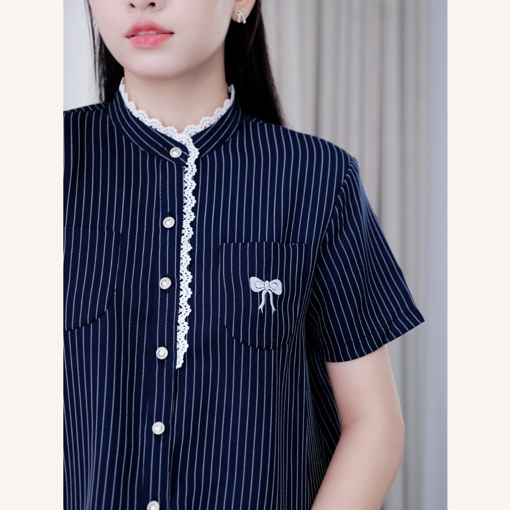 Set jumpsuit nữ sang chảnh, set bộ áo váy liền quần thêu nơ Linly Store J-JS2 | BigBuy360 - bigbuy360.vn