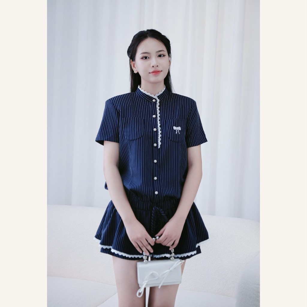 Set jumpsuit nữ sang chảnh, set bộ áo váy liền quần thêu nơ Linly Store J-JS2 | BigBuy360 - bigbuy360.vn