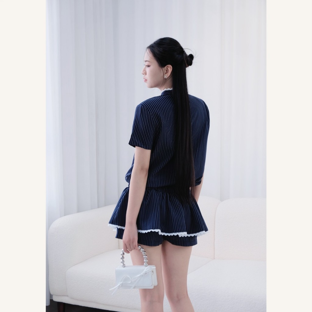 Set jumpsuit nữ sang chảnh, set bộ áo váy liền quần thêu nơ Linly Store J-JS2 | BigBuy360 - bigbuy360.vn
