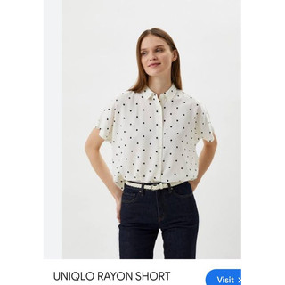 Áo Sơ mi nữ lanh lụa Rayon Uni.qlo chính hãng