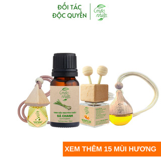 [TRỢ GIÁ] Tinh dầu Mộc Nhiên nguyên chất có kiểm định nhiều mùi 10ml: Tinh dầu Sả Chanh, Bạc Hà, Tràm