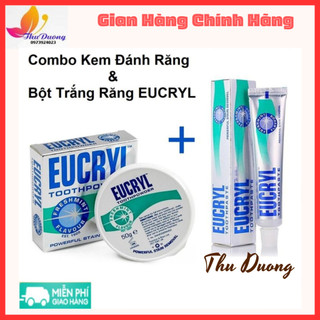 Combo kem đánh răng và bột làm trắng răng Eucryl