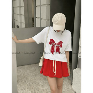 ÁO THUN IN NƠ COCOBEBE - ảnh thật