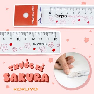 Thước kẻ nhựa trong suốt thông minh 15/20cm ezmath chính hãng campus