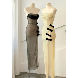 Váy quây xẻ đính nơ👗 : 590k 𝑠/𝑚