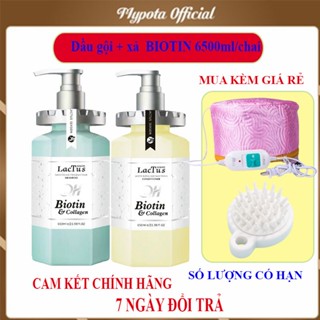 Dầu gội biotin collagen QH Lactus season dầu gội đầu cặp ngăn rụng tóc, giảm gàu cho da đầu dầu