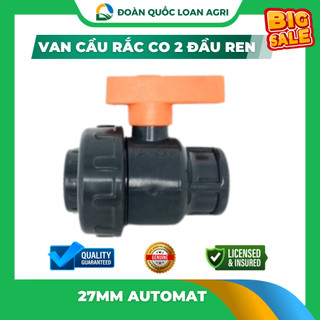 Van cầu rắc co 2 đầu ren 27mm automat - ấn độ - nông cơ quốc đoàn loan agri
