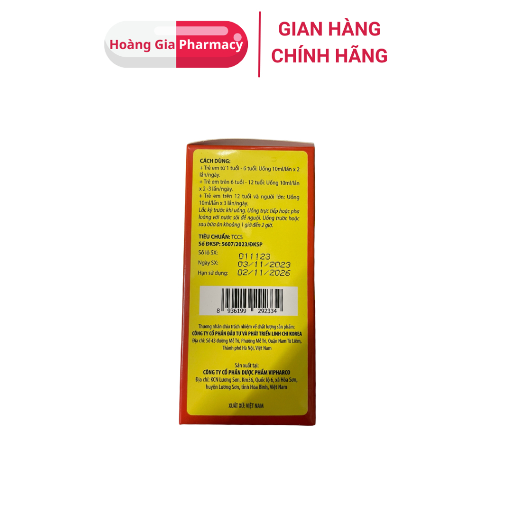 Siro Ăn Ngon LC (20 ống X 10ml)