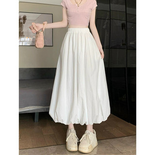  Chân váy bí babydoll chất gió mềm, váy bí bigsize dáng dài siêu xinh