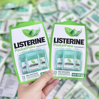 (Mẫu Mới) Miếng Ngậm Thơm Miệng Listerine Pocketpaks Freshburst