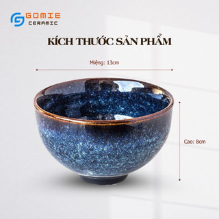 Bát Cơm Kiểu Nhật D13 - Bát Cúp Cơm - Chén Ăn Cơm Kiểu Nhật - Gốm Sứ Cao Cấp Bát Tràng