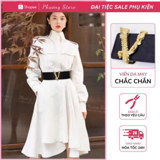 Đai Váy Bản To Lưng Chun Co Giãn, Belt Váy Dây Thun Cao Cấp Đủ Cỡ Phối Đầm Vest Áo Dạ Sang Chảnh Cá Tính T12